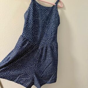 Girls Polka Dot Athletic Romper / Jumpsit